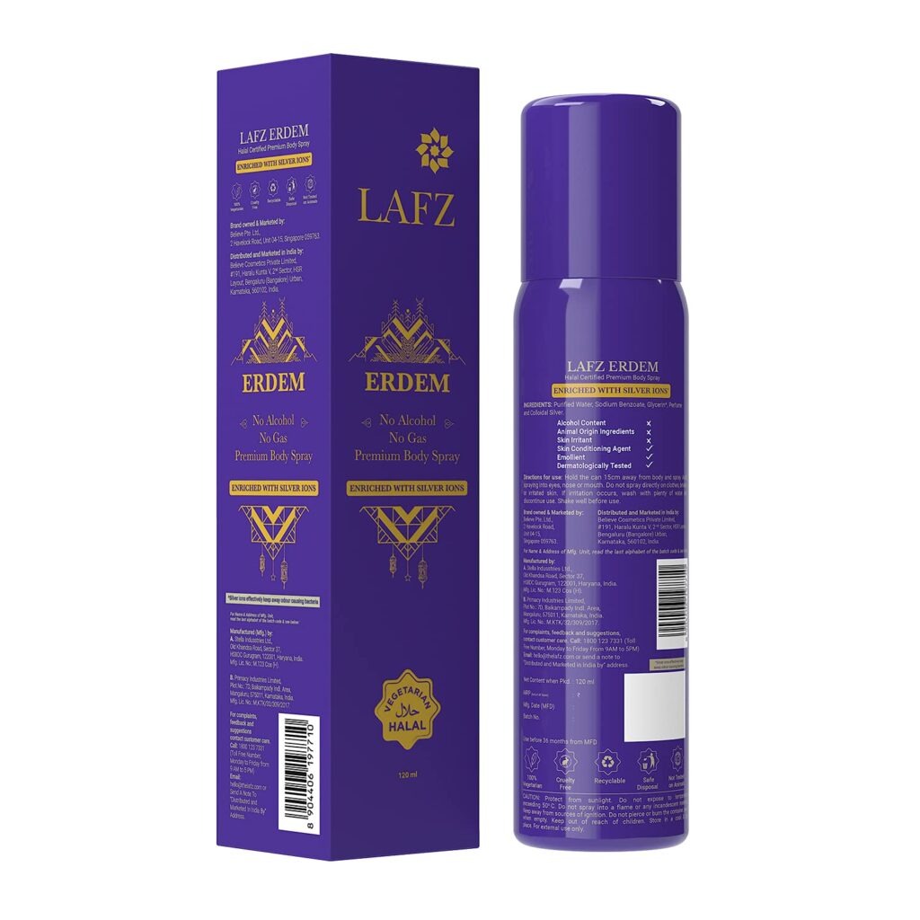 Lafz – ERDEM Premium Body Spray (120 Ml)